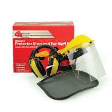 Protective Visor & Earmuff Kit, Tilt up