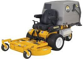 Walker Model T Tractor, 23hp Kohler, Inc 10bu catcher, Power Dump