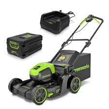 Greenworks 60V Brushless Push Mower 17" 43cm  4.0ah Kit