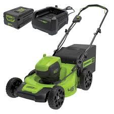 Greenworks 60V Brushless Push Mower 46cm/18" 6.0ah Kit