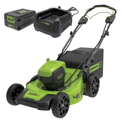 Greenworks 60V Brushless SP lawn Mower 46cm/18" 4.0ah Kit