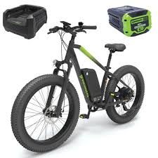 Greenworks 60V Venture Series 26" F/Tyre E-MT/Bike 8.0ah Kit