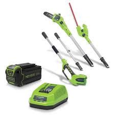 Greenworks 40V 2n1 Polesaw/Hedge Trimmer 4.0ah Kit