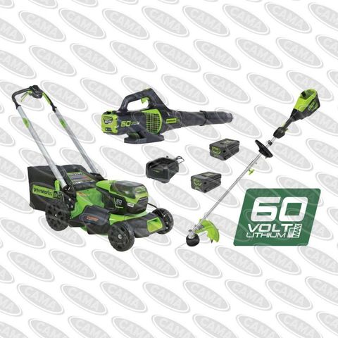 Greenworks 60V SP Mower 51cm Kit w/ Trimmer & Blower