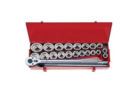 King Tony 24pc 12pt 3/4 Dr Comb Socket Set