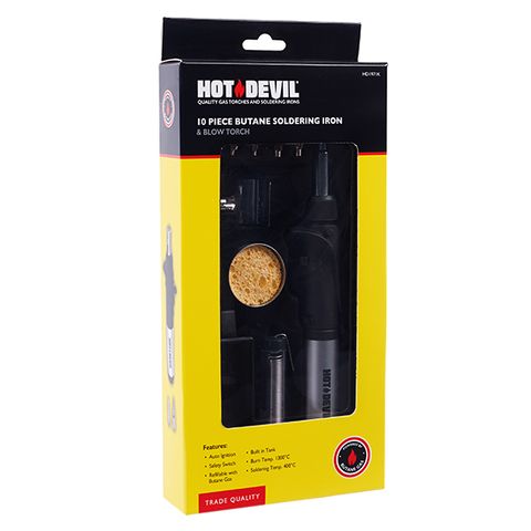 Hot Devil 10pc Blow Torch / Soldering Iron Trade Kit