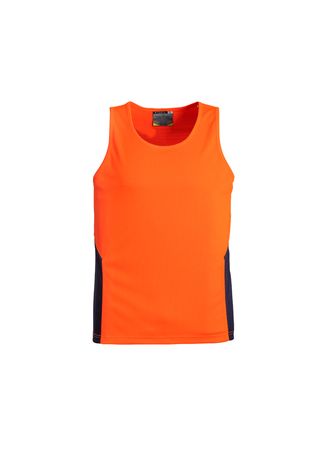 Squad Singlet - Orange/Navy - S