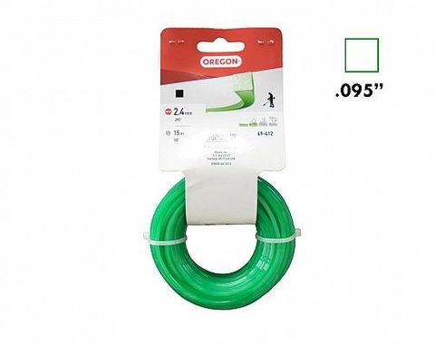 2.4 Nylon 15m Oregon Green (.095) Square