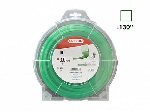 3.0 Nylon 1lb 48m Oregon Green (.118) Square Line