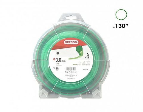 3.0 Nylon 1lb 56m Oregon Green (.118) Round Line