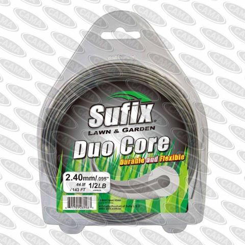 Sufix 2.4 Round Duo Core 1/2lb Nylon (.095)