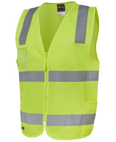 JB's HV (D+N) Zip Safety Vest - Lime - M