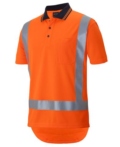 JB's HV (D+N) S/S Non Cuff TTMC-W Trad Polo - Orange - M