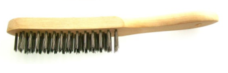 Wood Carbon Wire Brush 4 Row