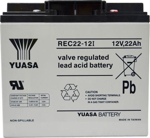 REC22-12 Yuasa AGA Deep Cycle Lawn Battery