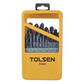 Tolsen 25Pcs HSS Twist Drill Bits Set Metal Case  1-13mm