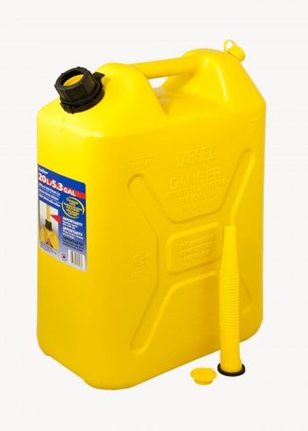 Scepter Rear Vent 20L Diesel Fuel Can (Jeep Style) Yellow