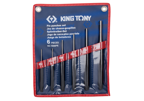 King Tony 6pc Pin Punch Set Tet Pouch