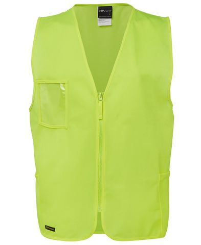 JB's HV Zip Safety Vest - Lime - S