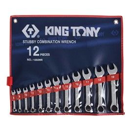 KT 12pc Stubby R/OE Wrench Set 8-19mm