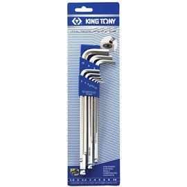 King Tony 9pc X.Lng Ball Pt Hex Key Set