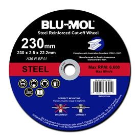 230x2.5x22 Blu-Mol Cut-Off Wheel per Disc