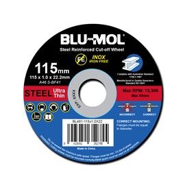 115x1.0x22 Blu-Mol Cut-Off Wheel per Disc