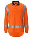 JB's HV (D+N) L/S TTMC-W Trad Polo - Orange - XL