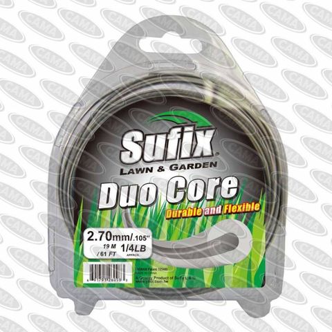 Sufix 2.7 Round Duo Core 1/4lb Nylon (.105)