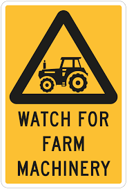 Beware of Farm Vehicles 300x450mm