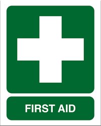 First Aid Screenprint on PVC 340x240mm