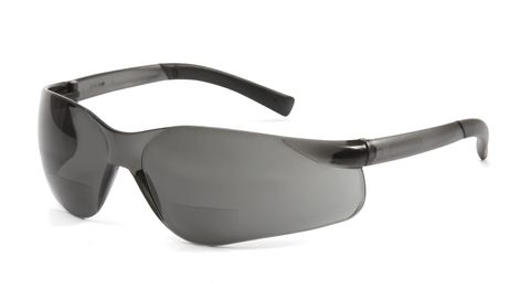 Esko Bi-Focal Safety Spec, Smoke Lens, Anti Fog Mag x1.5 (+150%)