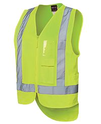 JB's HV Drop Tail H Pattern (D+N) Vest Lime 3XL