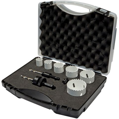 Unikut 9pc Bi-Metal Holesaw Set - Locksmith