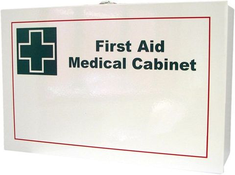 First Aid Metal Box Wall Mountable - Large White