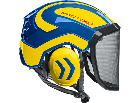 Protos Aborist Helmet Blue/Yellow
