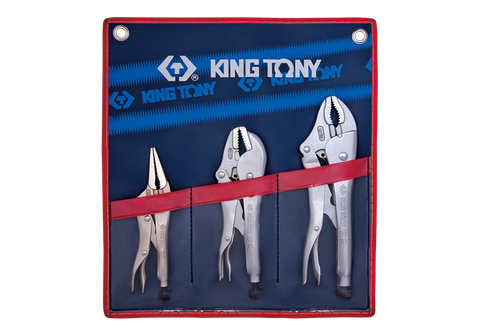 King Tony 3pc Functionality Locking Plier Set