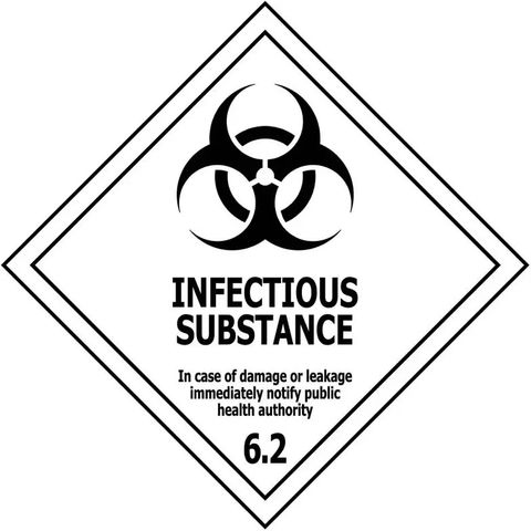 Infectious Substance - Vinyl S/S Sticker 400x400mm