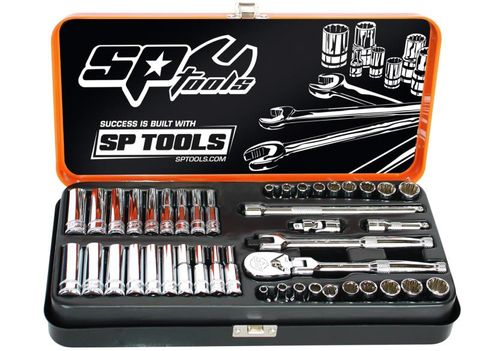 SP Socket Set 1/4DR 12 and 6PT 43pc (Met/Sae)