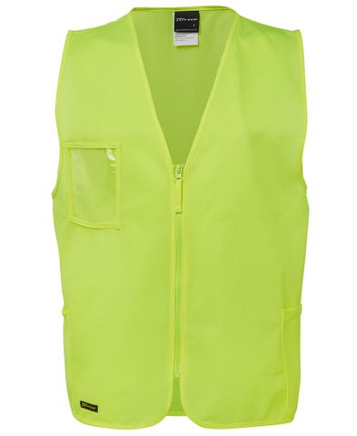 JB's HV Zip Safety Vest - Lime - 5XL