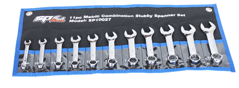 SP Tools Set Spanner Stubby 11pc Metric