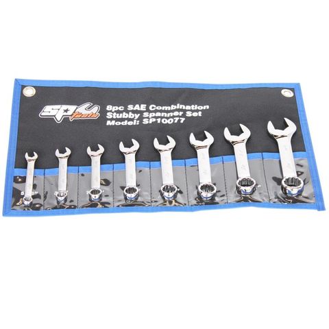 SP Tools Set Spanner ROE Stubby 8pc SAE