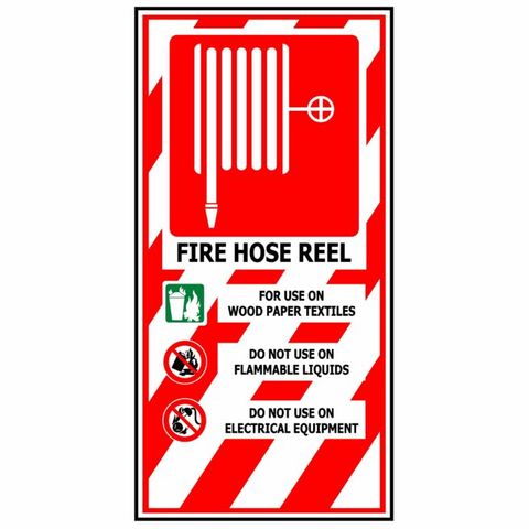 Fire Hose Reel Blazon Sign - 200x400