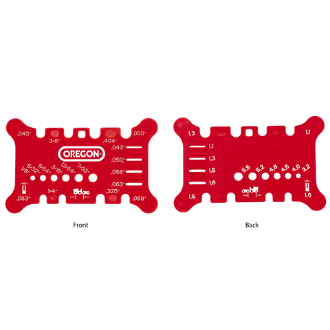 Oregon Bar & Chain File Measuring Tool