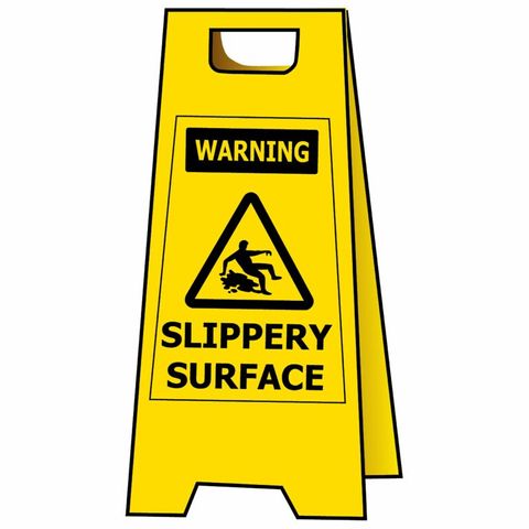 WARNING Slippery When Wet Floor Stand