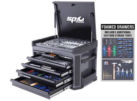 SP Tech Series Tool Kit - 281pc - Metric/Sae - Diamond Black - Bonus Evas