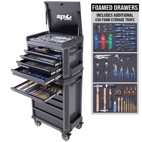 SP Tech Series Tool Kit - 336pc - Metric/Sae - Diamond Black Bonus Evas