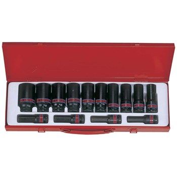 King Tony 14pc 1/2dr Deep Imp Socket Set