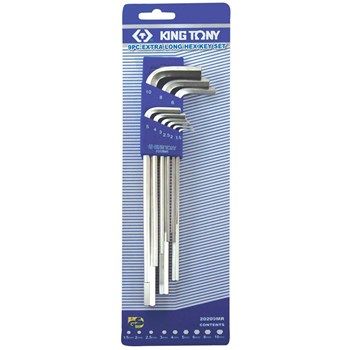 King Tony 9pc Met X.Lng Met Hex Key Set