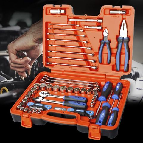 SP Tool Kit in X-Case - 3/8"Dr - 65pc Metric/Sae